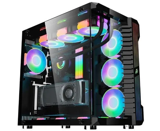 Корпус 1STPLAYER STEAM PUNK SP9 Black, без БП (SP9-BK)