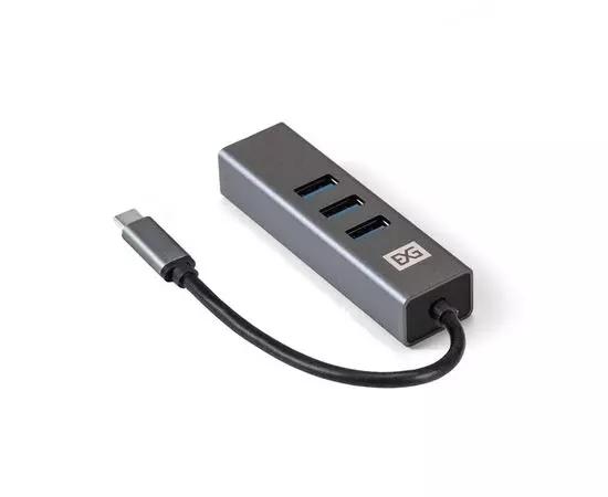 USB-разветвитель (хаб) USB Type-C -> USB3.0, 4 порта, ExeGate DUB-4TC черный (EX293987RUS), фото 2