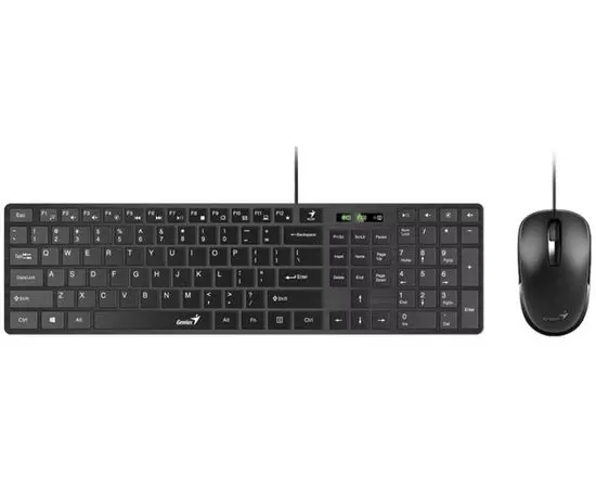 Клавиатура+мышь Genius SlimStar C126, Black, USB (31330007402)