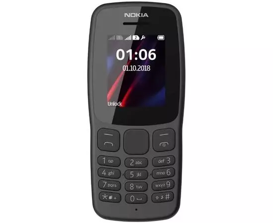 Мобильный телефон Nokia 106 DS Grey (1GF019BPA2C02)