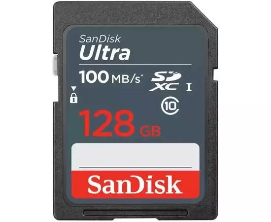Карта памяти SDXC 128Gb Class 10 UHS-I Ultra (SanDisk) (SDSDUNR-128G-GN3IN)