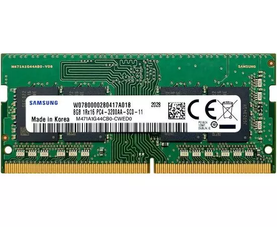 Оперативная память для ноутбука 8Gb DDR4-3200MHz (Samsung) (M471A1G44CB0-CWE)
