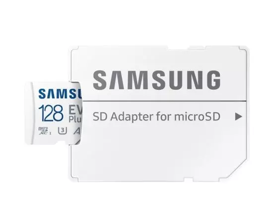 Карта памяти MicroSDXC 128Gb Class 10 UHS-I U3 V30 A2 + адаптер (SAMSUNG EVO PLUS) (MB-MC128SA), фото 3