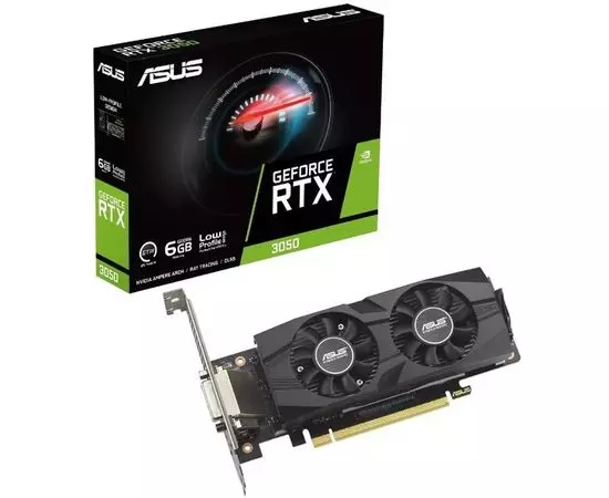 Видеокарта GeForce RTX3050 6GB GDDR6 (Asus) (RTX3050-O6G-LP-BRK), фото 3