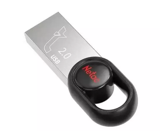 USB Flash-накопитель 16Gb (Netac, UM2) серебристый/черный (NT03UM2N-016G-20BK), фото 2