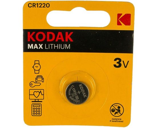 Батарейка CR1220 Kodak MAX (KD CR1220/1BL)