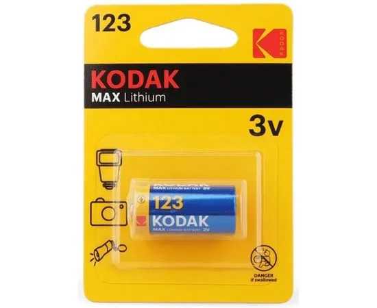 Батарейка CR123 Kodak MAX (KD CR123/1BL)