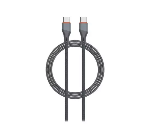 Кабель USB Type-C (M), PD 65W, 1m (LDNIO) LC631C, в оплетке, серый
