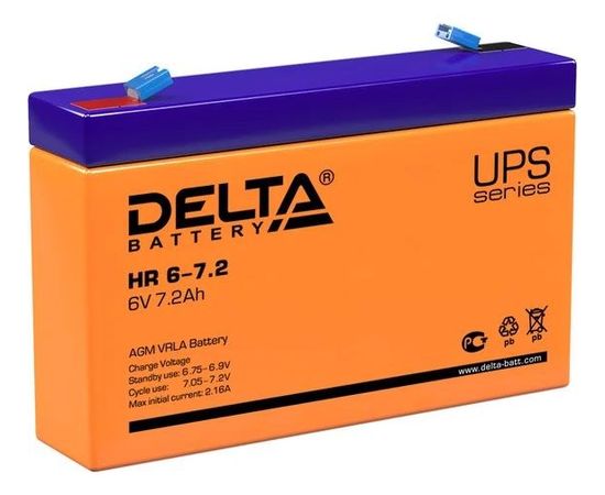 Батарея для ИБП, 6V, 7,2Ah (Delta) (HR 6-7.2)