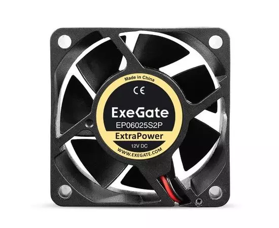Кулер для корпуса ExeGate ExtraPower EP06025S2P (60x60x25мм, подшипник скольжения) (EX295228RUS), фото 2