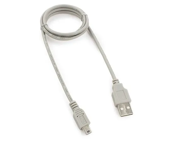 Кабель USB2.0 AM -> Mini-BM 5pin, 0.9m (Gembird) серый (CC-USB2-AM5P-3-N), фото 2
