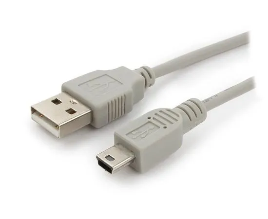 Кабель USB2.0 AM -> Mini-BM 5pin, 0.9m (Gembird) серый (CC-USB2-AM5P-3-N)