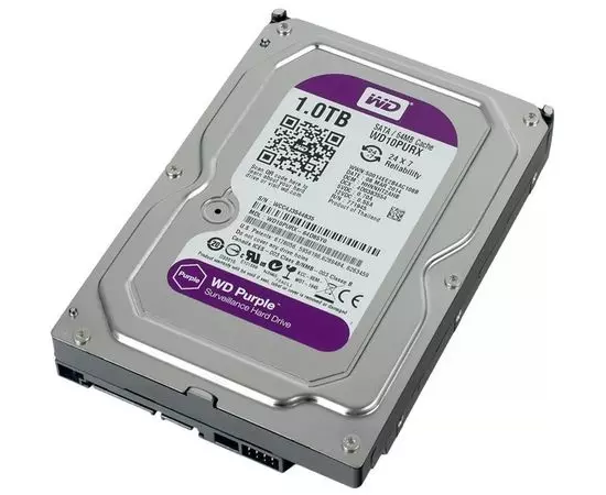 Жесткий диск Western Digital 1Tb Purple (Refurbished) (WD10PURX)