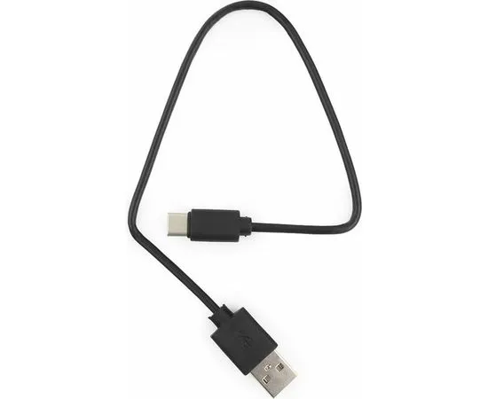 Кабель USB2.0 AM -> Type-C, 0,5m (Гарнизон) черный, пакет (GCC-USB2-AMCM-0.5M)