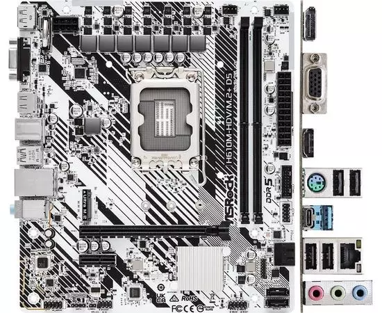 Материнская плата ASRock H610M-HDV/M.2+ D5