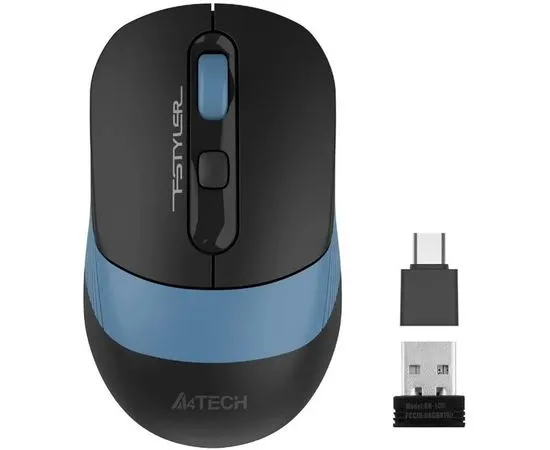 Мышь A4 Tech FG10CS Air Silent черный/синий (FG10CS AIR ASH BLUE)