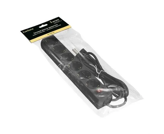 Сетевой фильтр 5 м. (Exegate SP-6-5B, 6 розеток) Black (EX119395RUS), фото 2