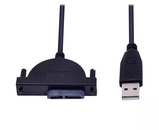 Переходник USB2.0 -> SATA DVD-RW, 0.28 м, черный, фото 4