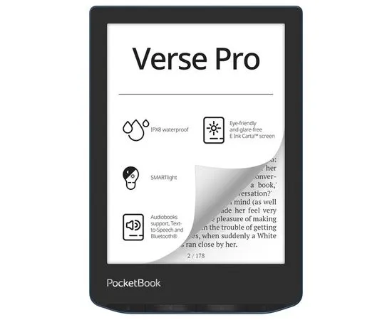 Электронная книга PocketBook 634 Verse Pro Azure (PB634-A-WW)