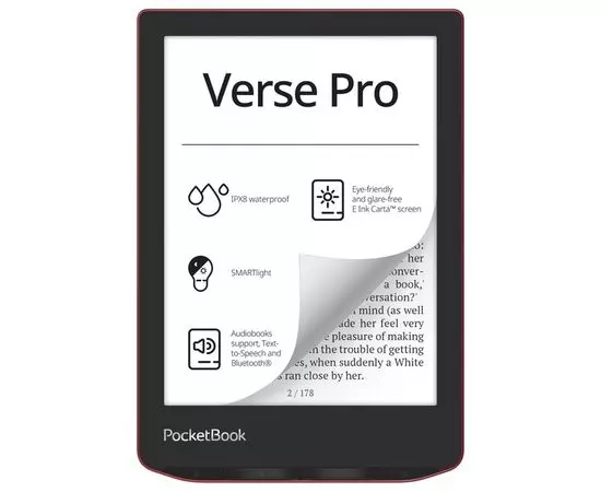 Электронная книга PocketBook 634 Verse Pro Passion Red (PB634-3-WW)