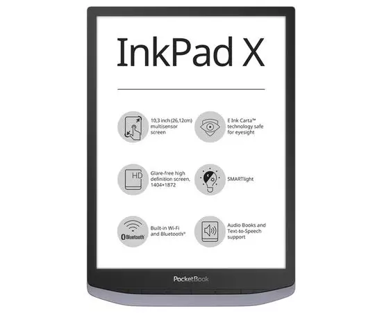 Электронная книга PocketBook X Metallic Grey (PB1040-J-WW)
