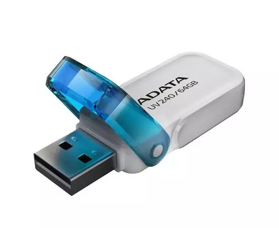 USB Flash-накопитель 64Gb (ADATA, UV240) White (AUV240-64G-RWH), Цвет: Белый, фото 2