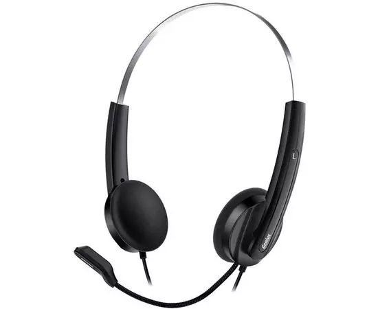 Наушники с микрофоном Genius HS-220U USB черный (31710020402/31710020400)