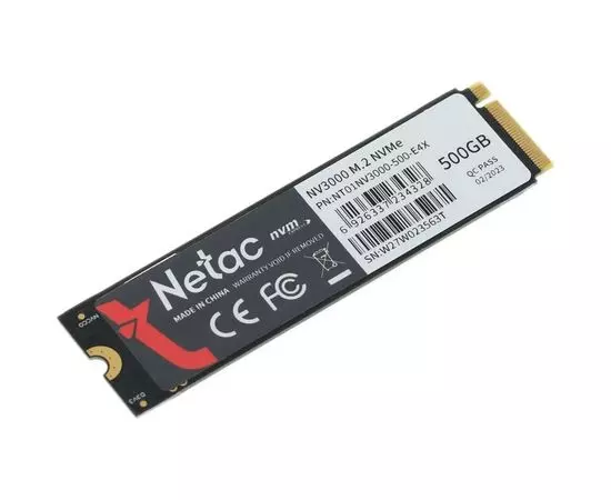 Накопитель SSD M.2 500Gb Netac NV3000 (NT01NV3000-500-E4X), фото 2