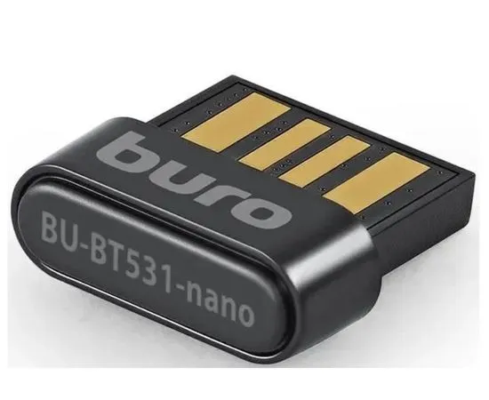 Адаптер Bluetooth 5.3+EDR class 1.5 20м, Buro BU-BT531-NANO, фото 2