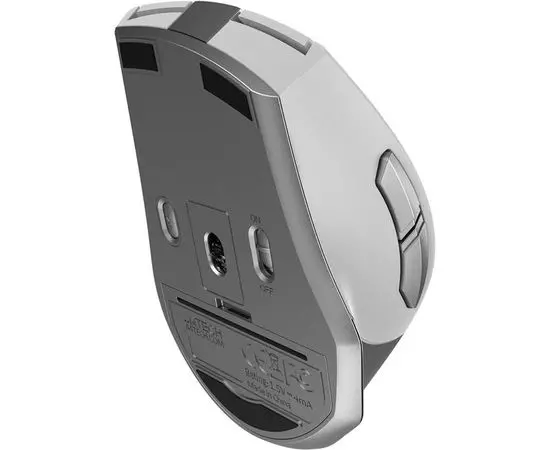 Мышь A4 Tech FB35S Silent Dual Mode BT/Radio USB, серебристый/белый (FB35S USB ICY WHITE), Цвет: Белый/Серый, фото 5