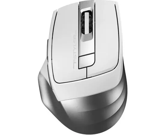 Мышь A4 Tech FB35S Silent Dual Mode BT/Radio USB, серебристый/белый (FB35S USB ICY WHITE), Цвет: Белый/Серый