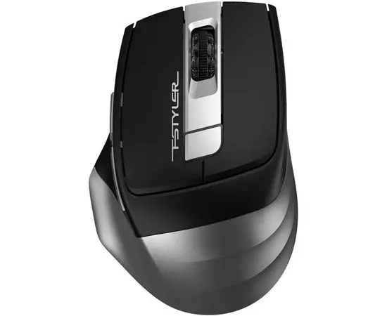 Мышь A4 Tech FB35S Silent Dual Mode BT/Radio USB, черный/серый (FB35S USB SMOKY GREY), Цвет: Серый/Чёрный