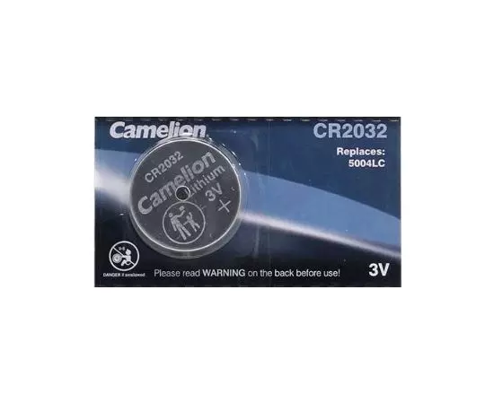 Батарейка CR2032 Camelion (для материнских плат) - упаковка 5 шт., цена за 1 шт. (CR2032-BP5)