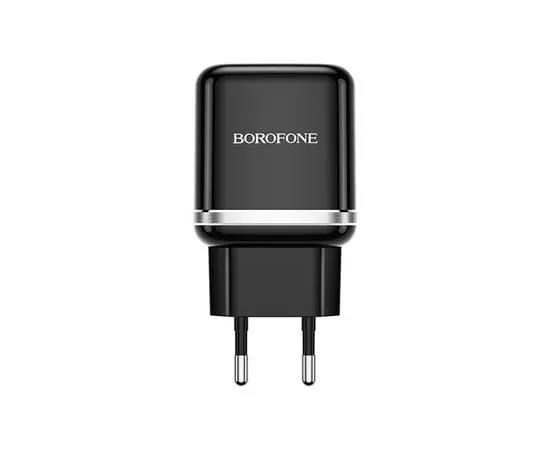 Зарядное устройство  Borofone BA36A, USB A, QC3.0 (18W), черный (6931474715968)
