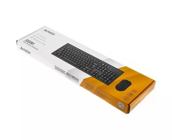 Клавиатура+мышь A4 Tech 3000NS черный, фото 4