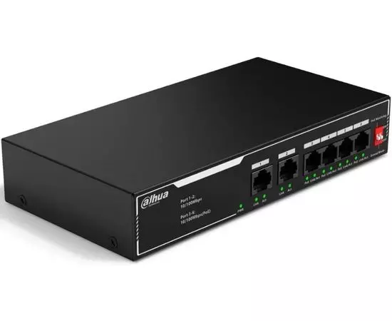 Коммутатор Dahua DH-SF1006LP (PoE)