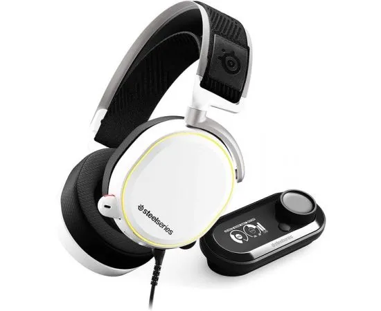 Наушники с микрофоном SteelSeries Arctis Pro GameDAC белые (61454), фото 3