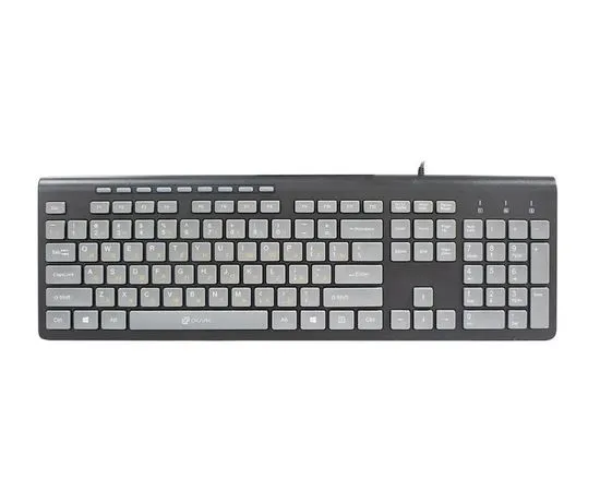 Клавиатура Oklick 480M USB slim, черный/серный (1067199)