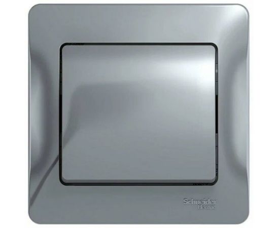 Выключатель 1-кл. СП Glossa 10А IP20 10AX в сборе алюм. Systeme Electric (GSL000312)