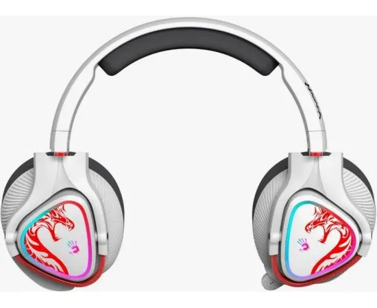 Bluetooth-гарнитура A4Tech Bloody MR720, белый/красный (MR720 NARAKA)
