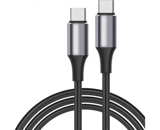 Кабель USB Type-C (M), PD 100W, 1.5m (Jet.A) JA-DC50, в оплетке, черный