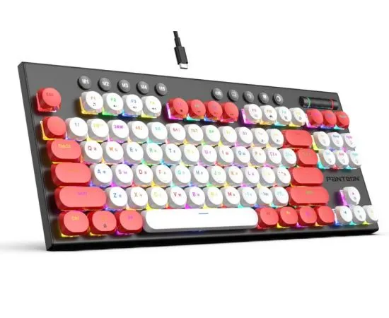 Клавиатура PANTEON T20 PRO RS HS D White-Red (PANTEON T20 PRORSHSD (52))