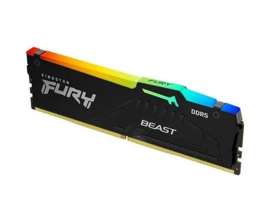 Оперативная память Kingston 16Gb DDR5-5600MHz Fury Beast RGB (KF556C40BBA-16), фото 2