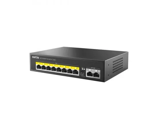 Коммутатор PoE 10/100 10port Netis P110C 8POE, фото 2