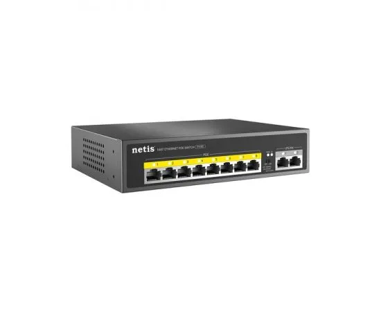 Коммутатор PoE 10/100 10port Netis P110C 8POE, фото 3