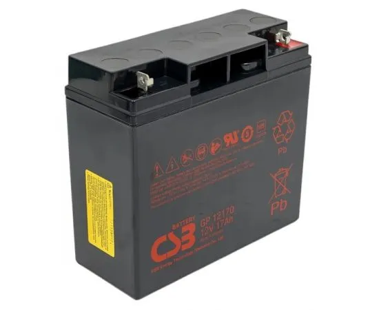 Батарея для ИБП, 12V, 17Ah (CSB) клеммы B3 (GP12170 B3), фото 2
