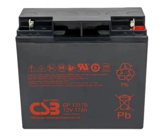 Батарея для ИБП, 12V, 17Ah (CSB) клеммы B3 (GP12170 B3)
