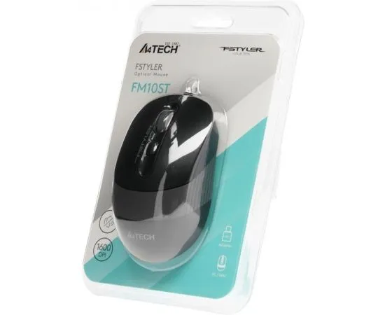 Мышь A4 Tech Fstyler FM10ST USB / USB-C, черный/серый (FM10ST GREY), фото 5