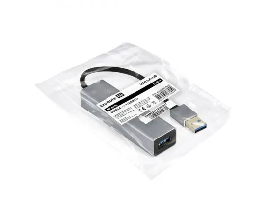 USB-разветвитель (хаб) USB3.0 -> USB3.0, 4 порта, ExeGate DUB-4 (EX293981RUS), фото 4