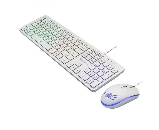 Клавиатура+мышь Dialog Gan-Kata KMGK-1707U LED (KMGK-1707U WHITE), фото 3